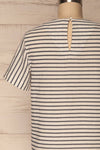 Okonek White & Navy Blue Striped T-Shirt | La Petite Garçonne 6