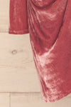 Olawa Pink Long Sleeve Velvet Dress | La petite garçonne  sleeve