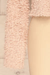 Olbia Pink Fuzzy Knit Sweater | La Petite Garçonne bottom close-up