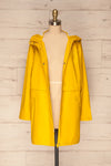 Oldham Yellow Matte Raincoat | La Petite Garçonne front view open