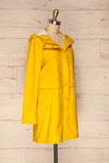 Oldham Yellow Matte Raincoat | La Petite Garçonne side view