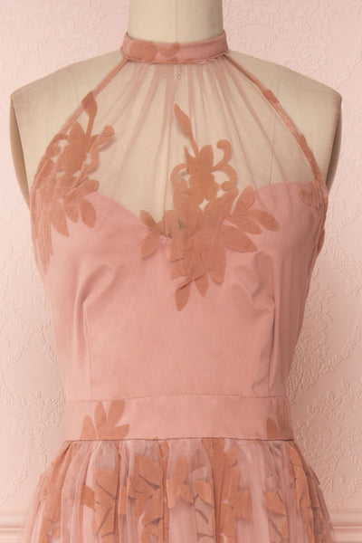 Oleye Blush | Pink Floral Tulle Dress