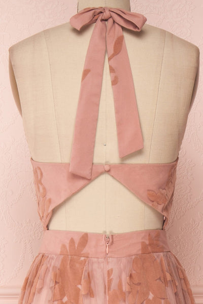 Oleye Blush | Pink Floral Tulle Dress