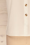 Ongina White Crepe Button-Up Camisole | La Petite Garçonne 7