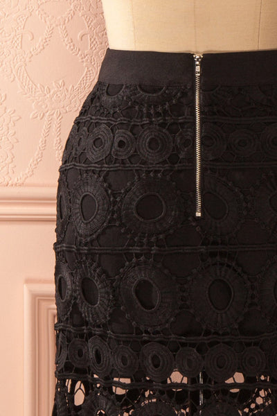 Opérina - Black lace maxi skirt 6
