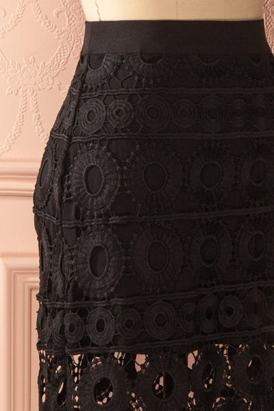 Opérina - Black lace maxi skirt 4