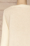 Oradea White Knit Sweater | Tricot | La Petite Garçonne back close-up