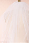 Oriana White Seamless Wedding Veil back close up | Boudoir 1861
