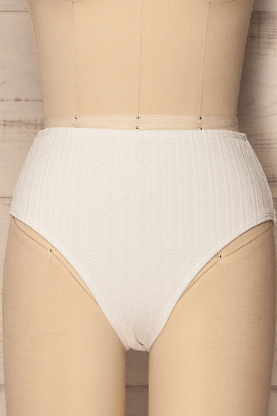 Orsenigo White High Waisted Bikini Bottom | La Petite Garçonne 3