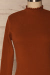 Orubica Rust Orange Ribbed Knit Sweater | La Petite Garçonne 2