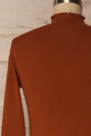 Orubica Rust Orange Ribbed Knit Sweater | La Petite Garçonne 6
