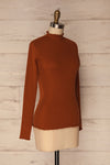 Orubica Rust Orange Ribbed Knit Sweater | La Petite Garçonne 3