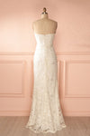Orva Blanc - White maxi dress with overall lace