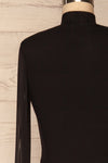 Ossora Black Long Sleeved Crop Top w/ Mesh back close up | La Petite Garçonne