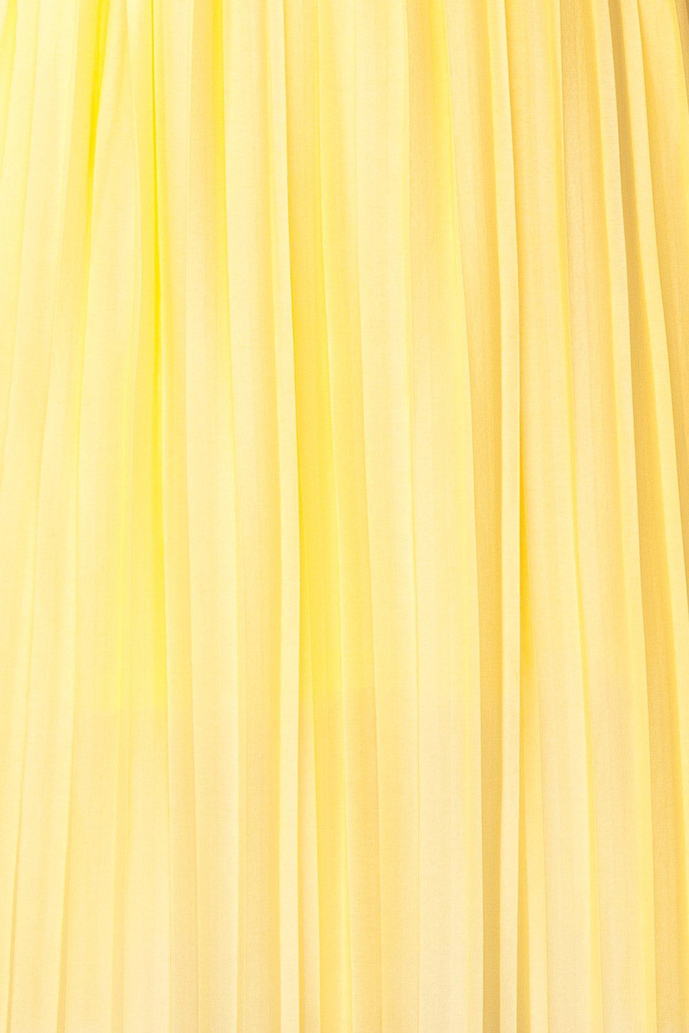Ostra Sun Yellow Pleated Midi Dress | Boutique 1861 fabric