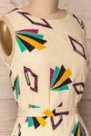 Otocac Colourfully Patterned Flare Maxi Dress | La Petite Garçonne side close-up