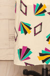 Otocac Colourfully Patterned Flare Maxi Dress | La Petite Garçonne bottom close-up