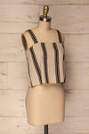 Otric Beige & Black Striped Cropped Camisole | La Petite Garçonne 4