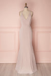 Ovasta Taupe Lace Maxi Mermaid Dress | Boudoir 1861 front view