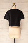 Ovca Black Cropped T-Shirt | La petite garçonne back view