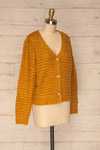 Ozimek Yellow Button-Up Knitted Cardigan | La petite garçonne side view