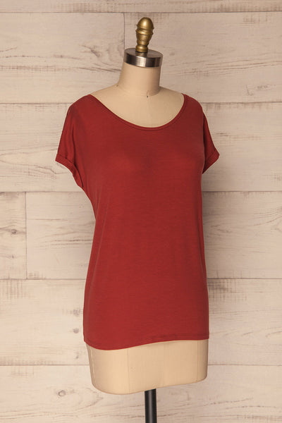 Pagan Coral Classic Loose Red T-Shirt | La Petite Garçonne 3