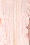 Paget Candy Pink Chiffon & Lace Ruffled Blouse | Boutique 1861 8