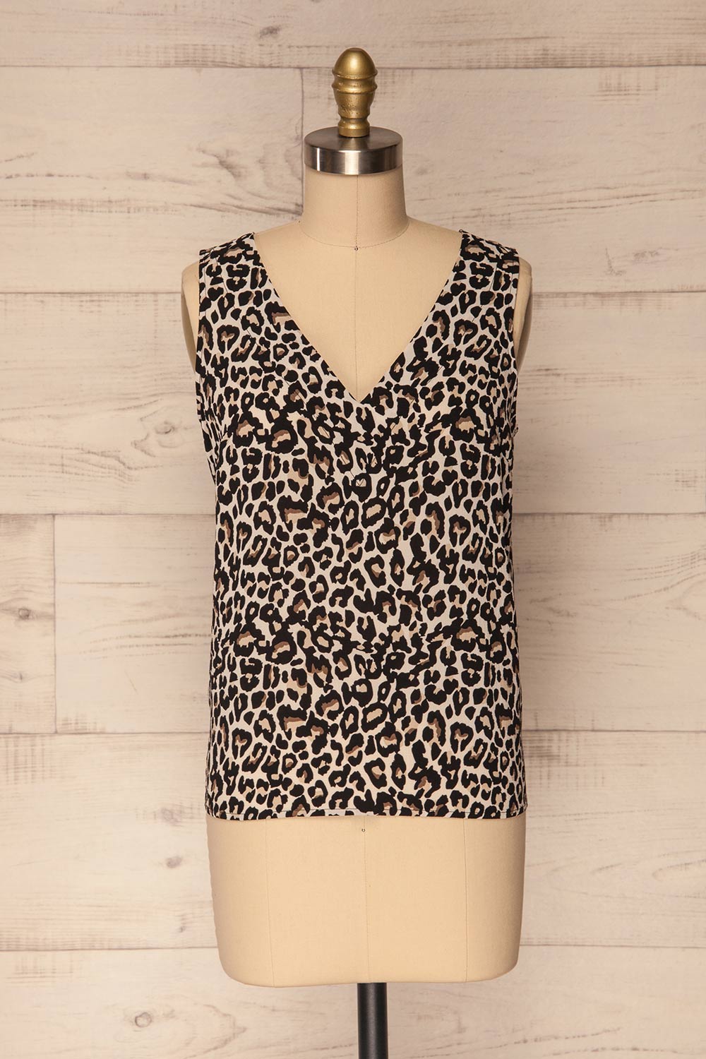 Paignton Leopard Printed V-Neck Camisole | La Petite Garçonne 1