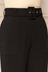 Palizzolo High-Waisted Pants with Belt | La petite garçonne side close-up