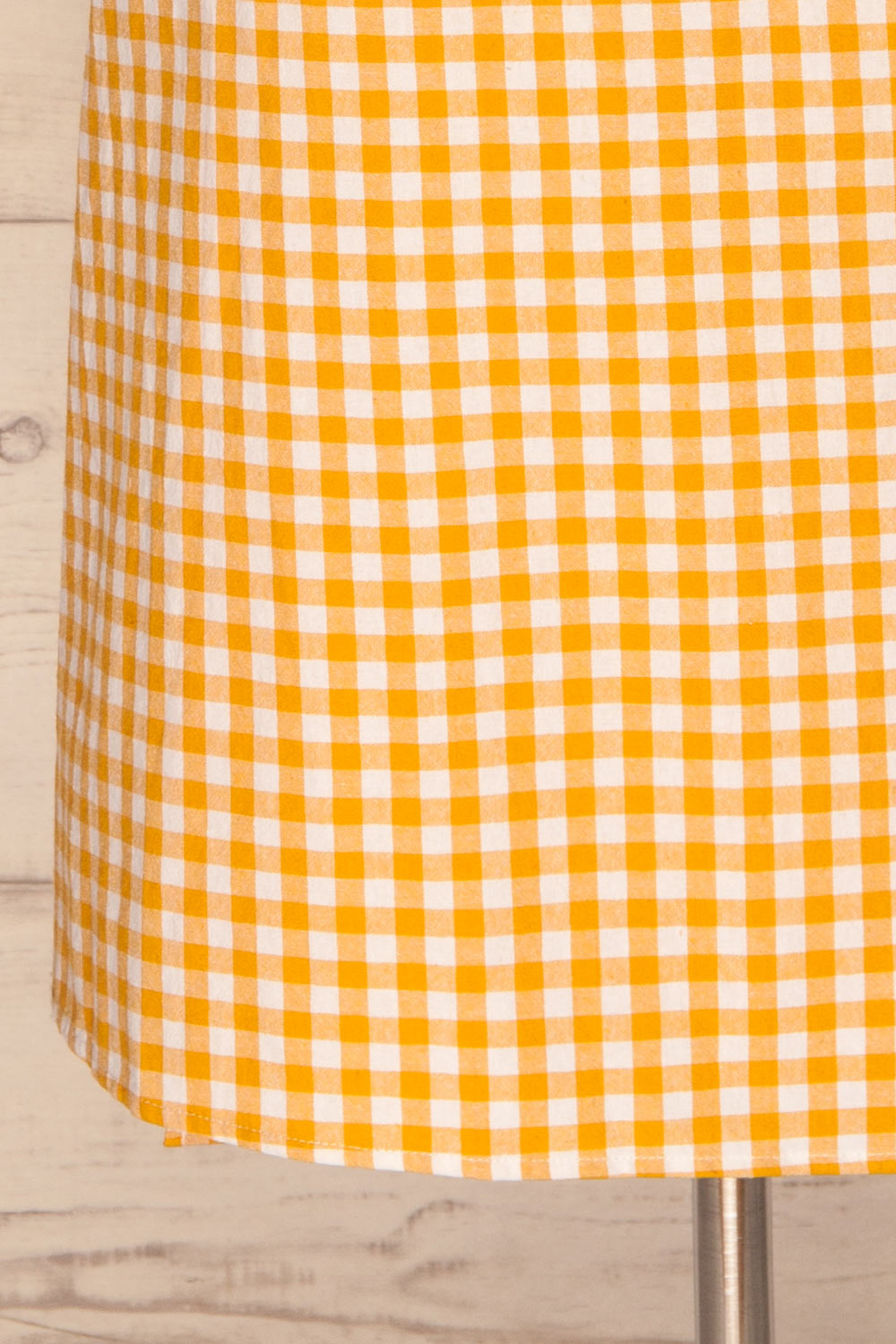 Pampelune Yellow & White Midi Wrap Dress | La petite garçonne bottom 