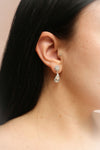 Paola Silver Pendant Earrings | Boutique 1861 on model