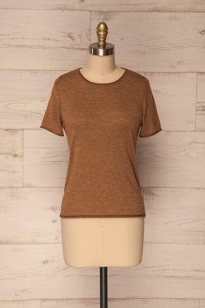 Pardellas Brown Short Sleeved T-Shirt | La Petite Garçonne