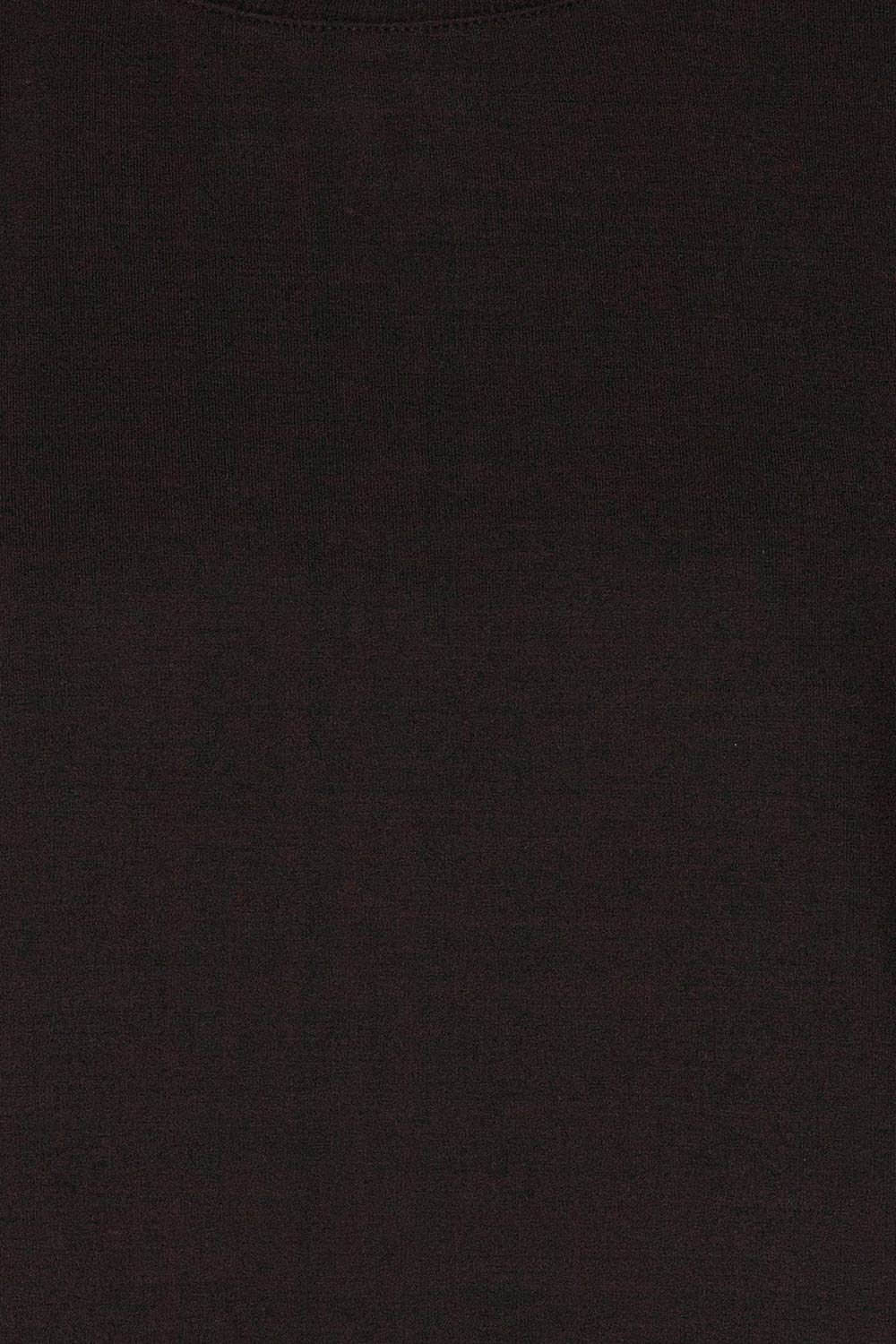 Paslek Black Long Sleeve Crop Top | La petite garçonne fabric