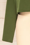 Pato Green Long Sleeve Crop Top | La petite garçonne sleeve