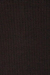 Patras Black V-Neck Knitted Sweater | La petite garçonne fabric
