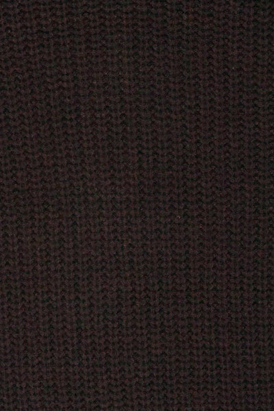 Patras Black V-Neck Knitted Sweater | La petite garçonne fabric