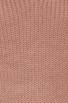 Patras Mauve V-Neck Knitted Sweater | La petite garçonne fabric