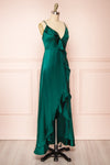 Patricia Green Dress w/ Ruffles | Boutique 1861 side view