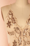 Patti Rose Gold Sequins Mesh Bodysuit | Boudoir 1861