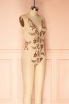 Patti Rose Gold Sequins Mesh Bodysuit | Boudoir 1861