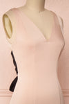 Pauahi Beige Pink & Black Mermaid Gown | Boutique 1861 4