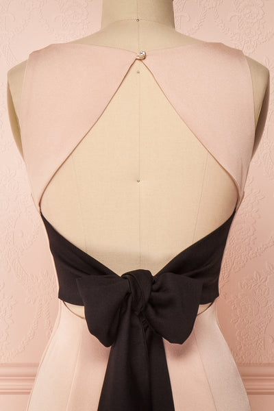 Pauahi Beige Pink & Black Mermaid Gown | Boutique 1861 2