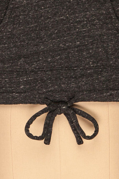 Pecani Grey Long Sleeved Top | Chandail | La Petite Garçonne detail