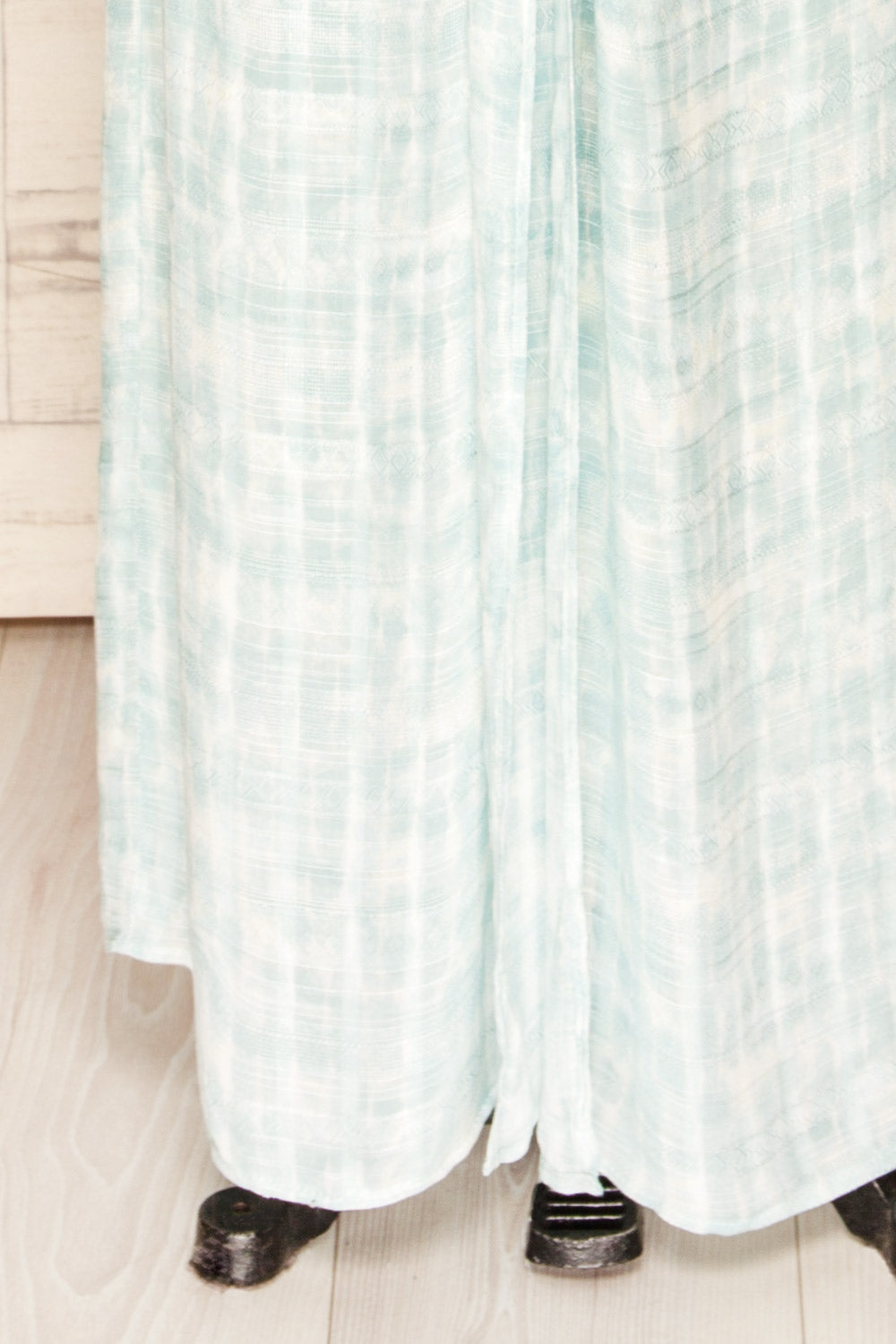 Pecs Blue Tie Dye Maxi Dress With Slit | La petite garçonne bottom 