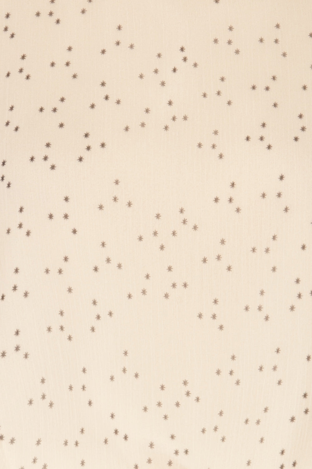 Pemonia White Star Pattern Short A-Line Dress | La Petite Garçonne fabric detail 