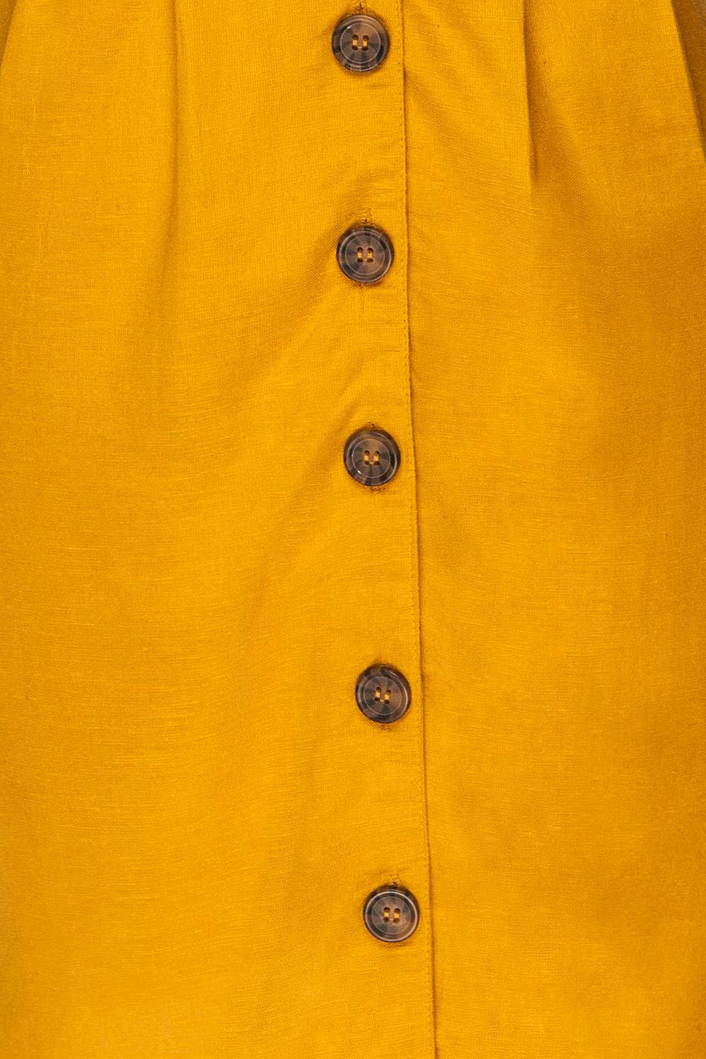 Penza Yellow Short Sleeve Dress | La petite garçonne fabric