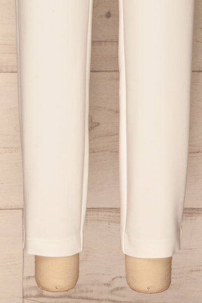 Persiceto White Fitted Dress Pants | La Petite Garçonne