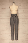 Perugia Grey High-Waisted Tailored Pants | La petite garçonne front view