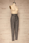 Perugia Grey High-Waisted Tailored Pants | La petite garçonne side view
