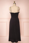 Petruso Black Sleeveless A-Line Cocktail Dress  BACK VIEW | Boutique 1861
